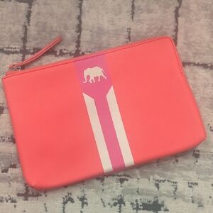 Stella & Dot Coral and Pink Clutch